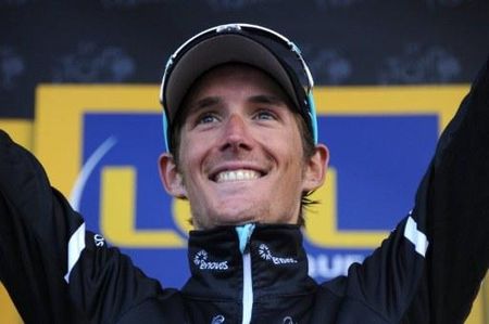 Stage winner Andy Schleck (Leopard - Trek)