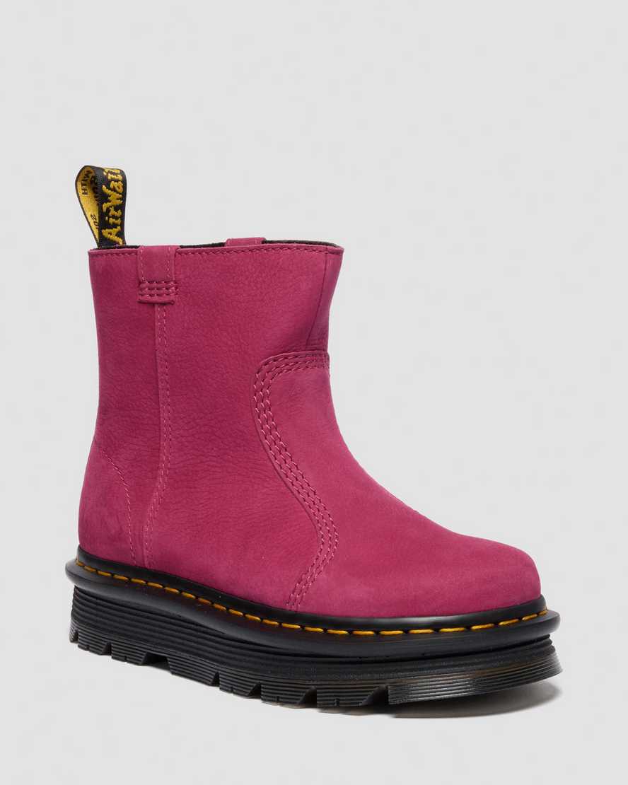Dr Martens Zebzag Rigger Slip on Nubuck Boots