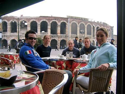 Gilmore's crew hanging out