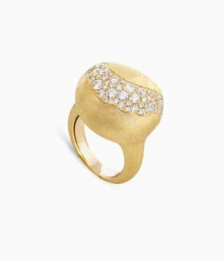 Marco Bicego ring in 18-ct hand engraved gold and diamondsFormica