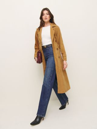 Veda Ashland Leather Trench