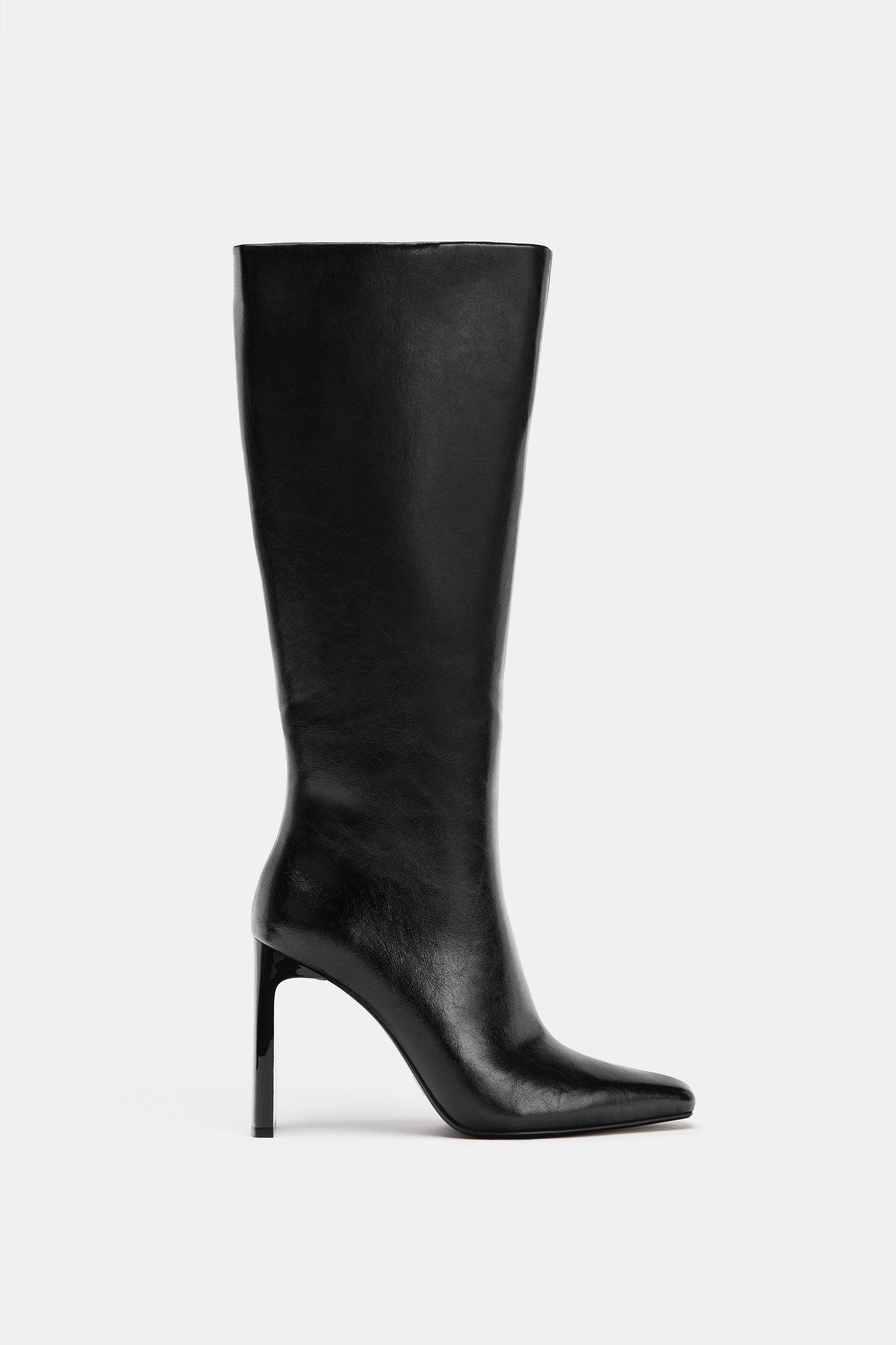 Pointed Toe Heeled Boots
