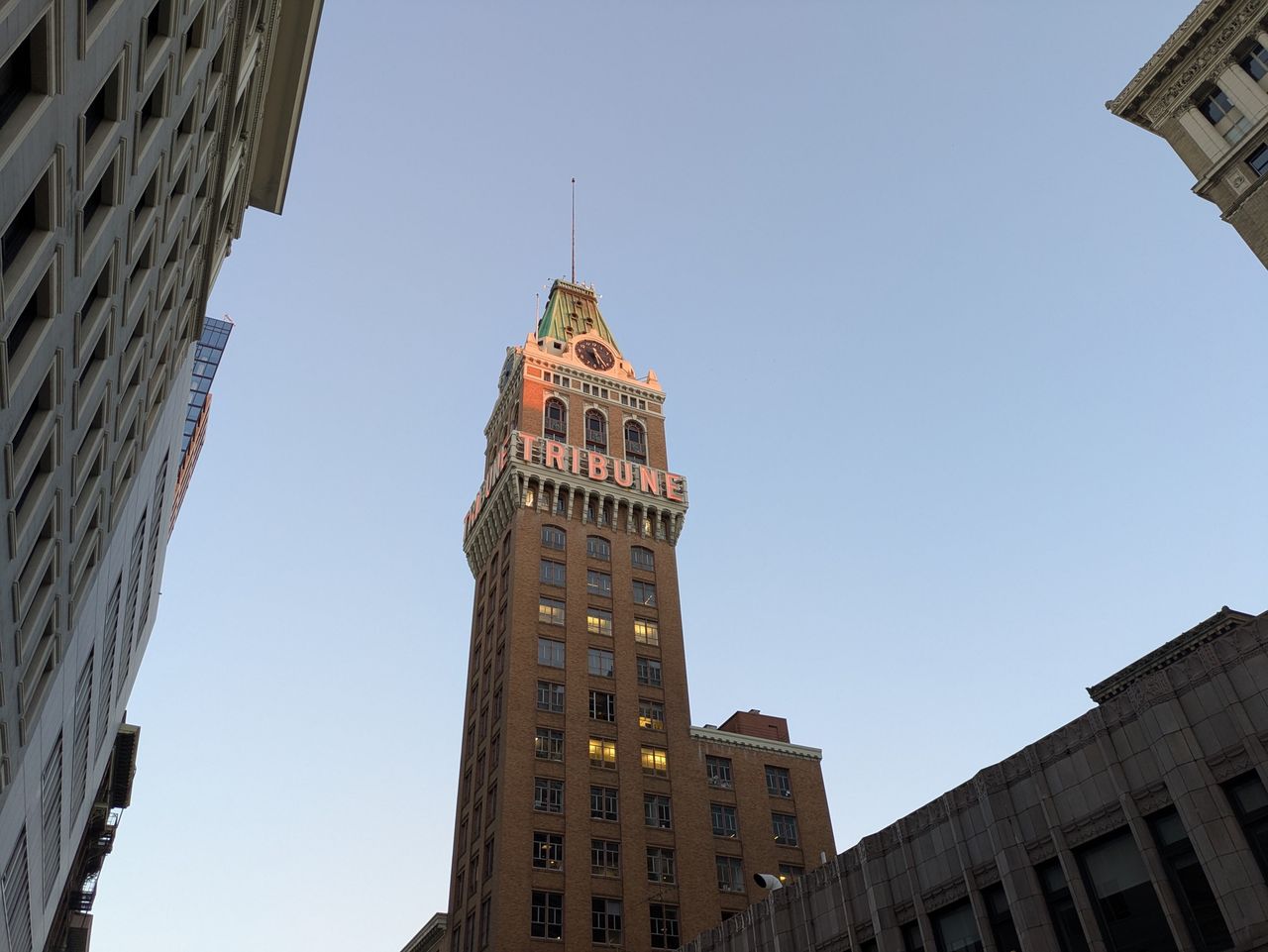 Tribune Building shot with Pixel 8a