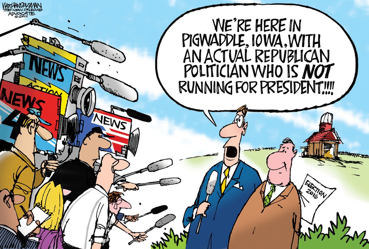 Political cartoon U.S. GOP 2016 Candidates