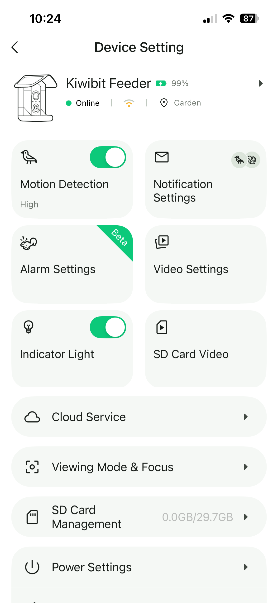 Kiwibit Bird Feeder 2 Pro app screenshots