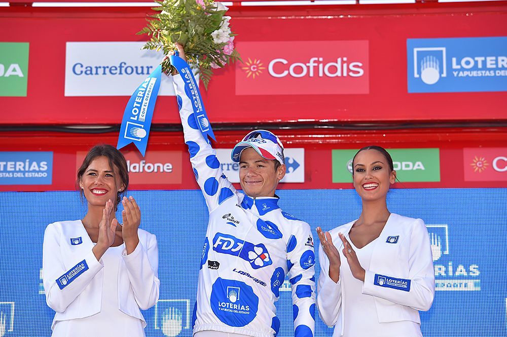 Kenny Elissonde (FDJ) leads the mountains jersey