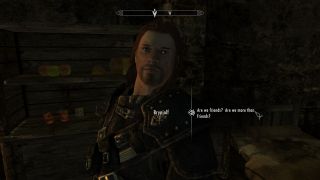 Flirting with Brynjolf in Brynjolf and the Riften Guild - Birthright, one of the best Skyrim mods