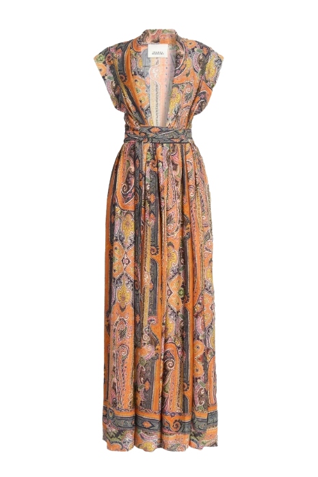Melissa Printed Silk Maxi Dress