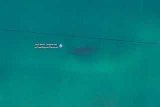 The Half Moon Underwater Archaeological Preserve is the watery grave for a German 366-ton steel schooner-yacht with two masts.