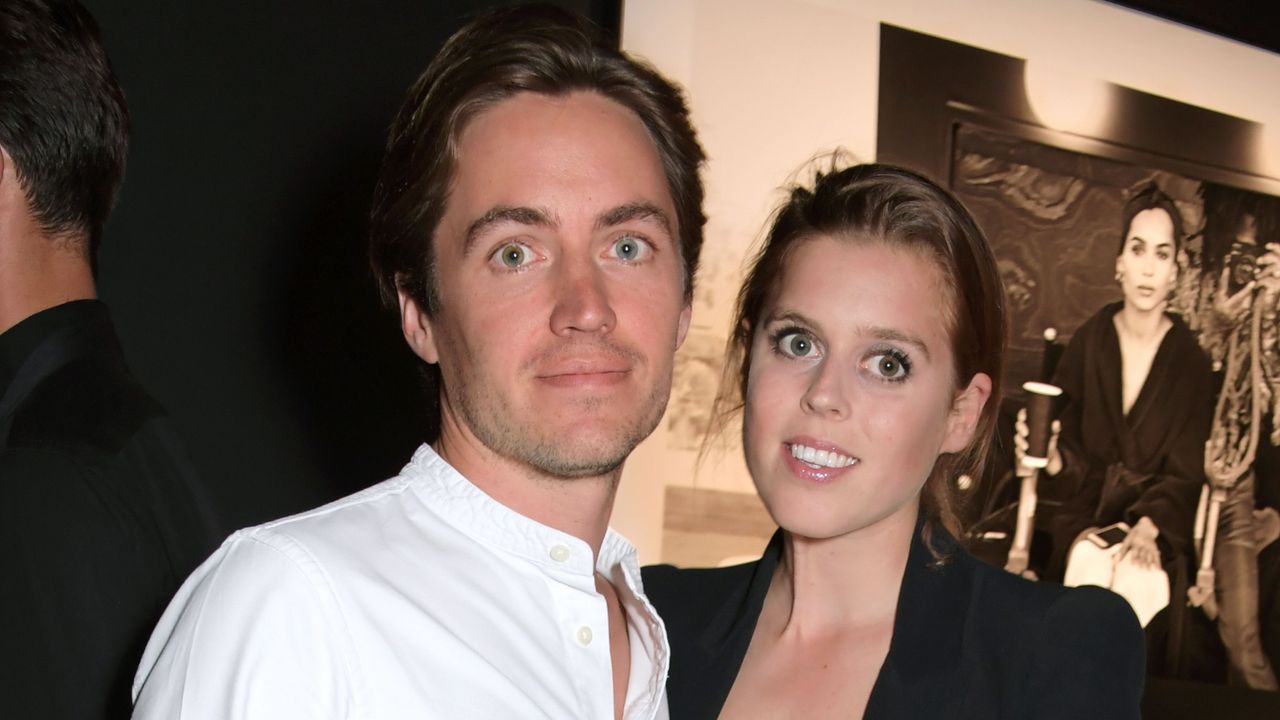 london, england july 10 edoardo mapelli mozzi and princess beatrice of york attend the lenny kravitz dom perignon assemblage exhibition, the launch of lenny kravitz uk photography exhibition, on july 10, 2019 in london, england photo by david m benettdave benettgetty images for dom perignon