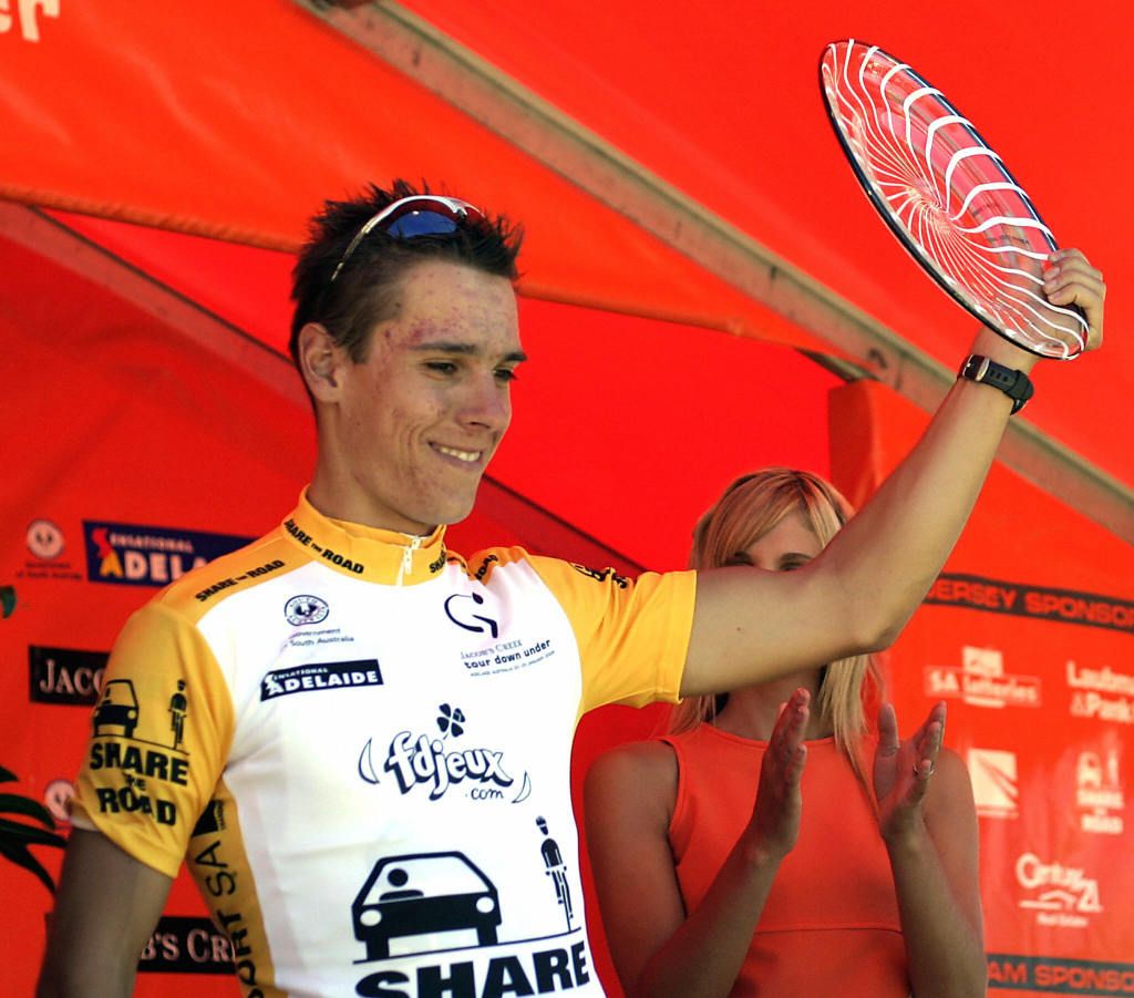 A young Philippe Gilbert wins the U23 award in 2004
