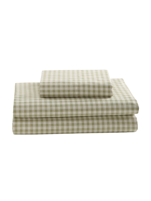 Gingham Print Sheet Set 
