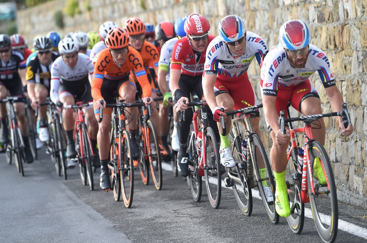 Luca Paolini was a key to Alexander Kristoff's win at Milan San Remo in 2014 and second place finish in 2015