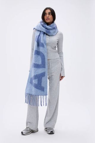 Knit Scarf - Blue