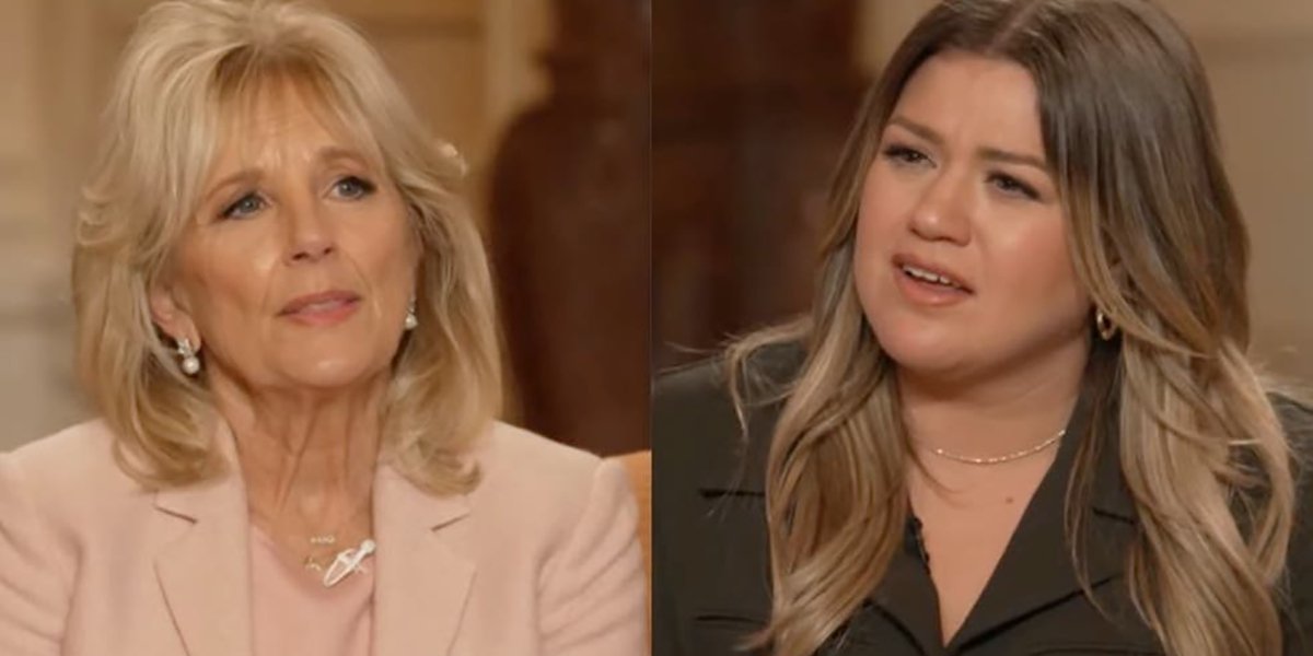 Jill Biden and Kelly Clarkson on The Kelly Clarkson Show