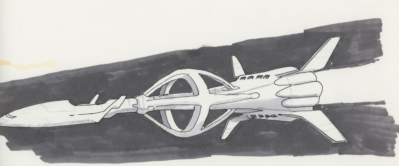 Concept art for TIE Fighter