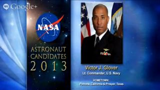 NASA's astronaut candidates for 2013, including Victor J. Glover, were announced on June 17, 2013.