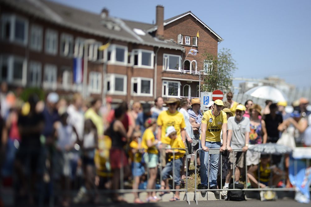 LottoNL-Jumbo fans were everywhere in Utrecht.