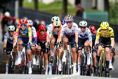 The peloton competing during stage 2 of the 2026 Tour of Britain Women 2026 (Photo by Matt McNulty/Getty Images)