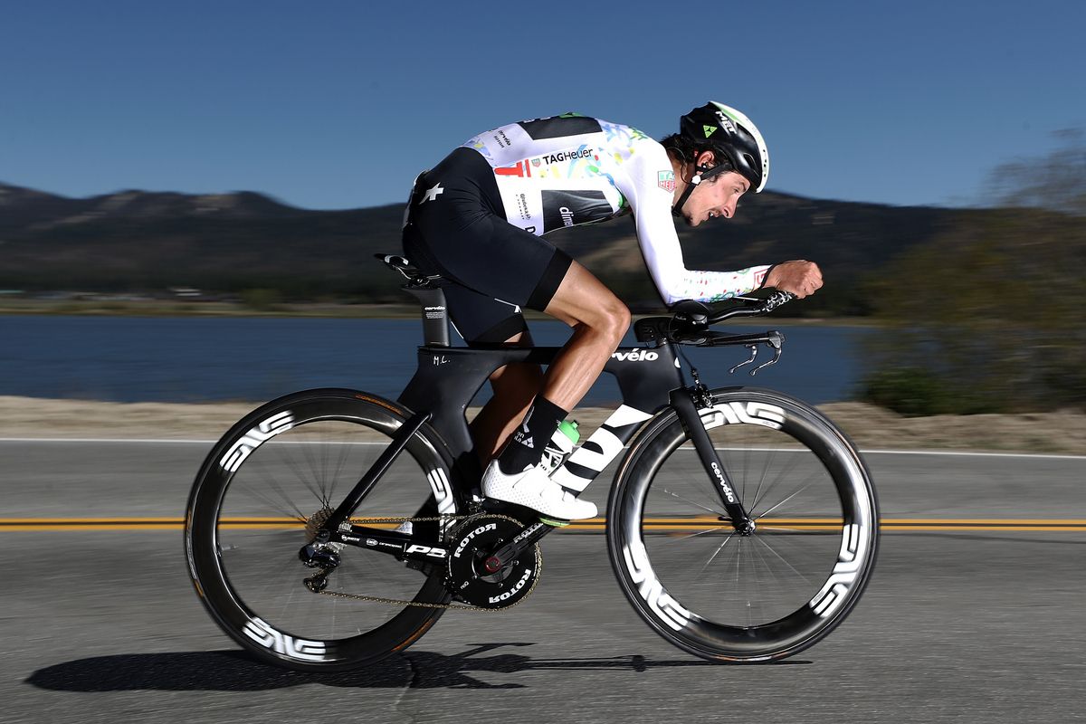 Dimension Data's Lachlan Morton had a TT to forget with two bike changes as he lost the best young rider jersey