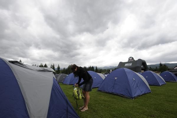 Tent City at the BC Bike Race