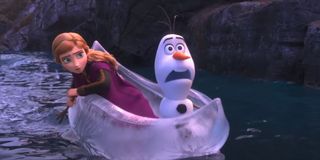 Anna and Olaf in Frozen II