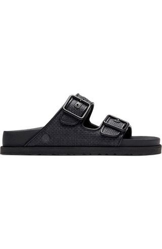 Arizona Raffia Luxe Slide Sandal