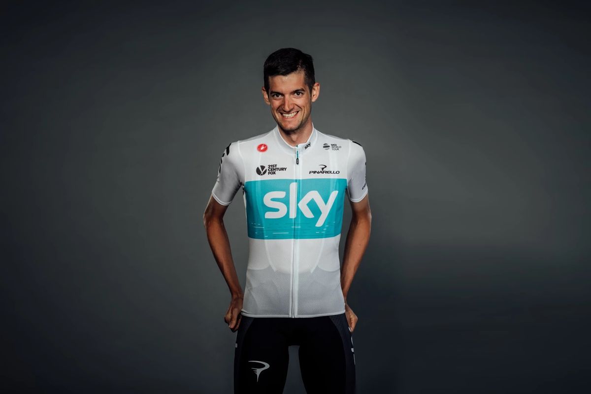 Wout Poels looks happy with his new kit