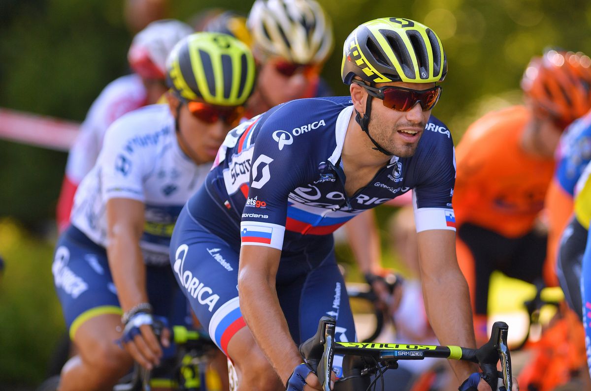 Slovenian national champion Luka Mezgec (Orica-Scott)