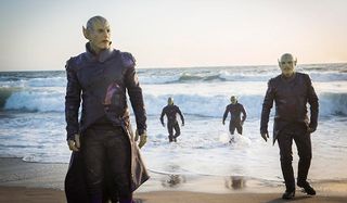 The Skrulls arriving on Earth