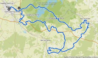 Map of the ninth stage of Tour de France