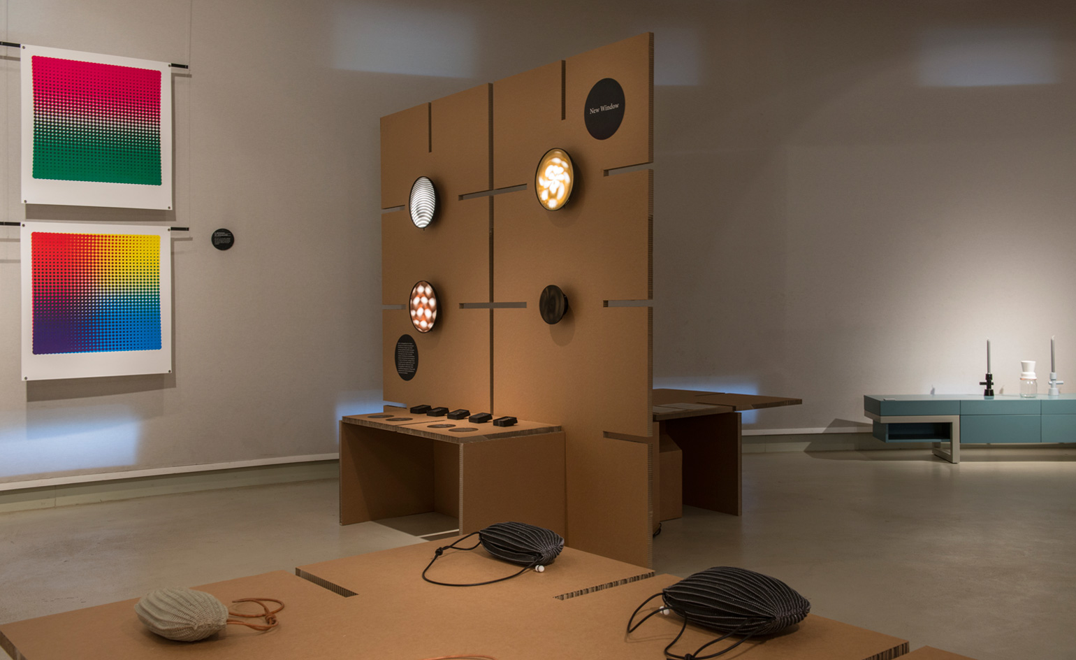 Rogier Arents (left) and ‘Moiré’ jewellery and lights