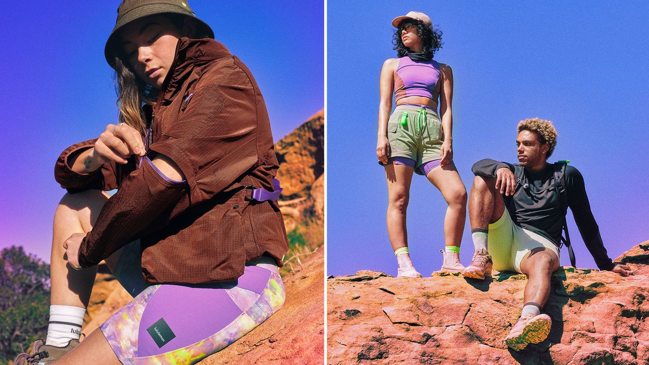 Lululemon&#039;s new Hike collection, modelled in the wild