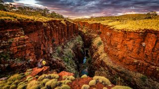 Knox Gorge no Parque Nacional Karijini, Pilbara, Austrália Ocidental.