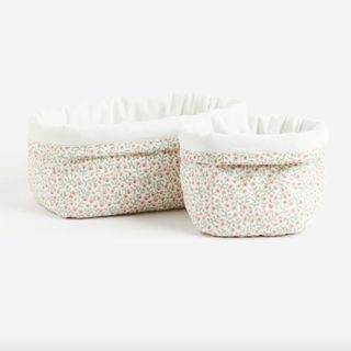 Two-Pack Quilted Storage Baskets