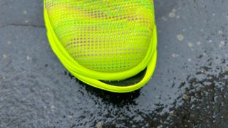 Exposed carbon plate at front of Puma Fast-R 2 Nitro Elite running shoe