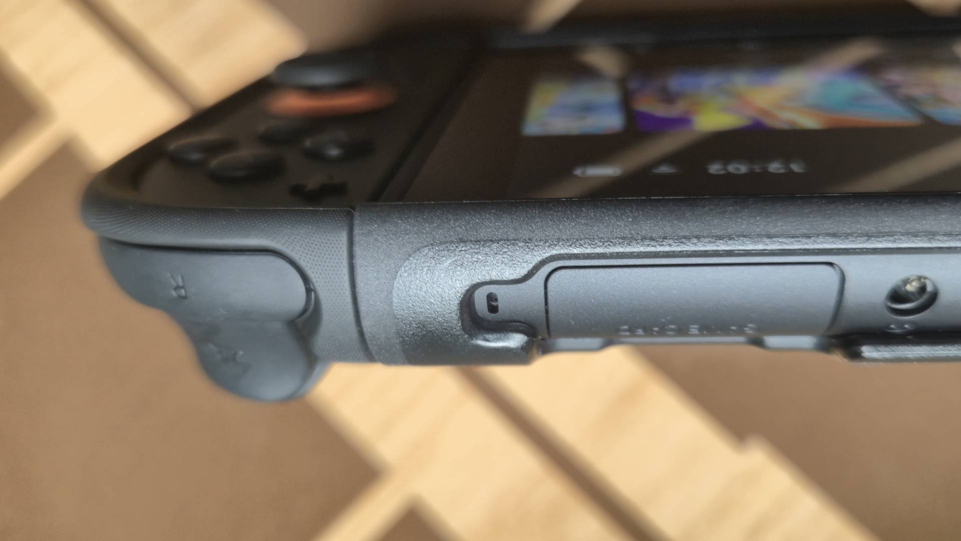 Photo by Rosalie Newcombe of the side of the dbrand Killswitch Switch 2 case.