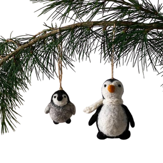 Tow penguin baubles