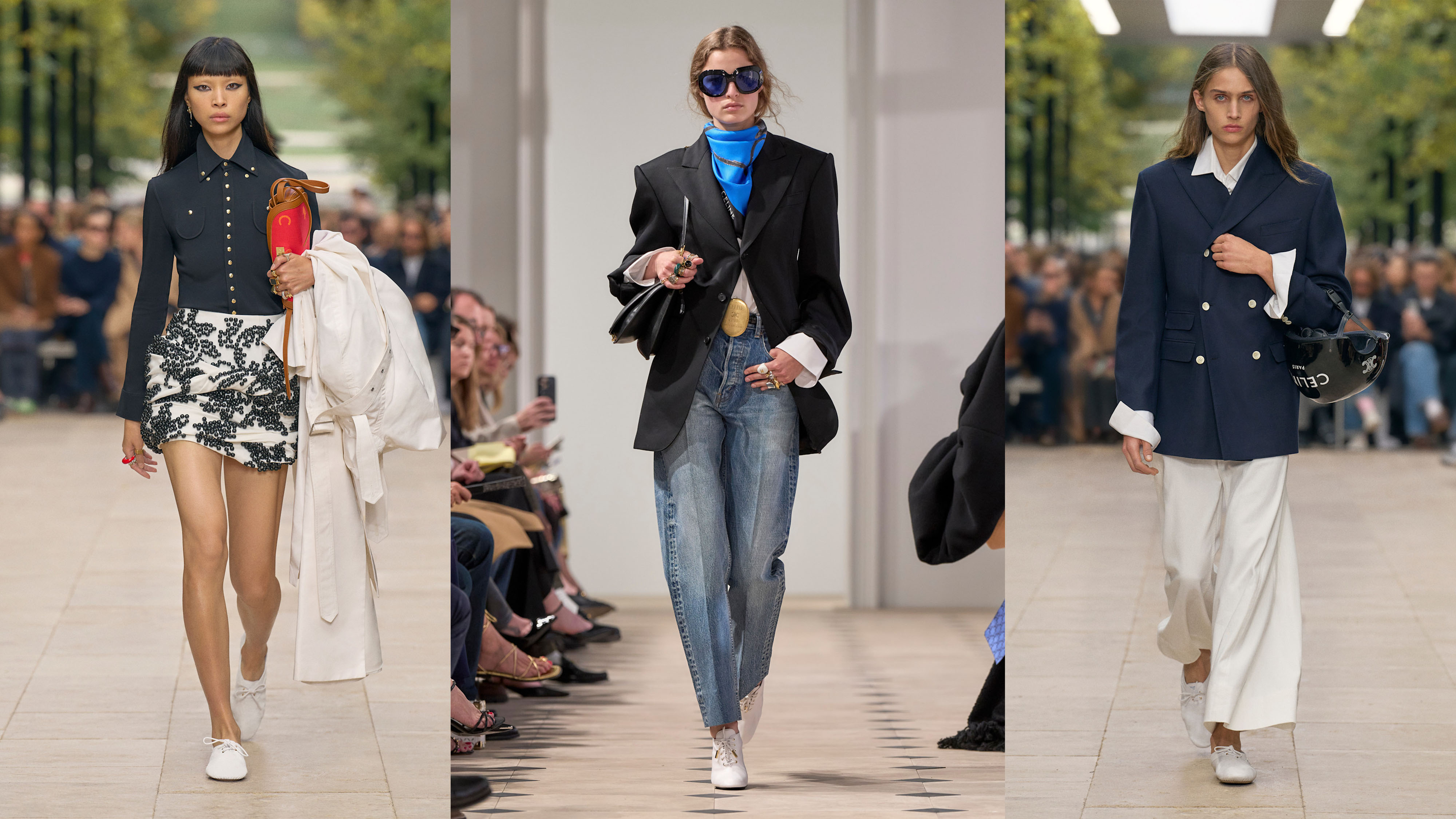 Derby sneakers on the Celine runway