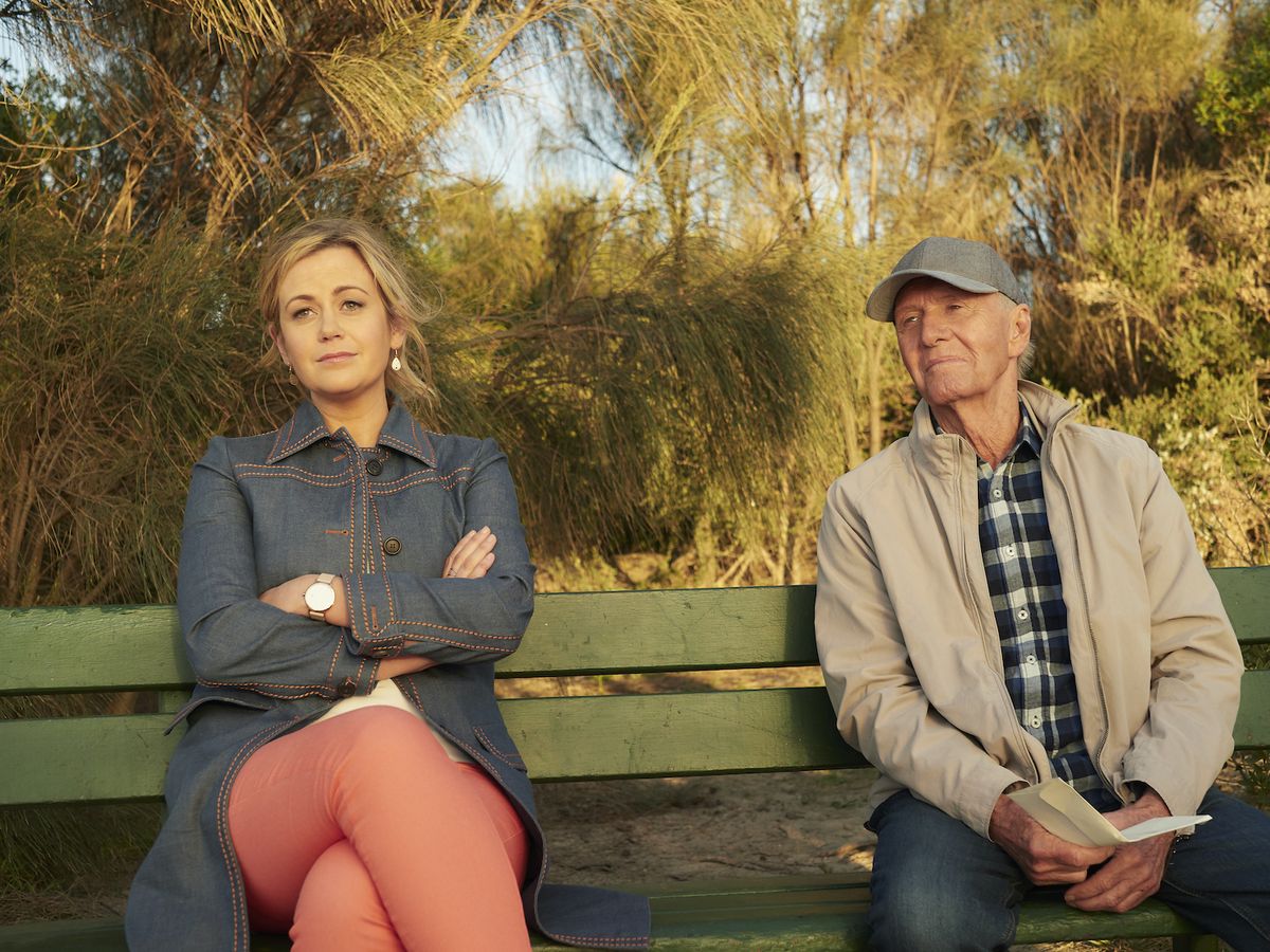 Rachel Carpani and Paul Hogan star in &#039;The Very Excellent Mr. Dundee.&#039;