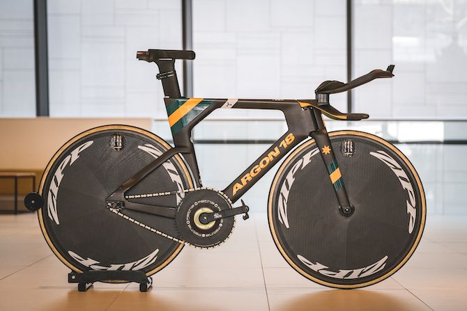 The 2020 Argon 18 Electron Pro, set up in its pursuit version