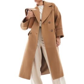 Stradivarius Oversized Camel Coat