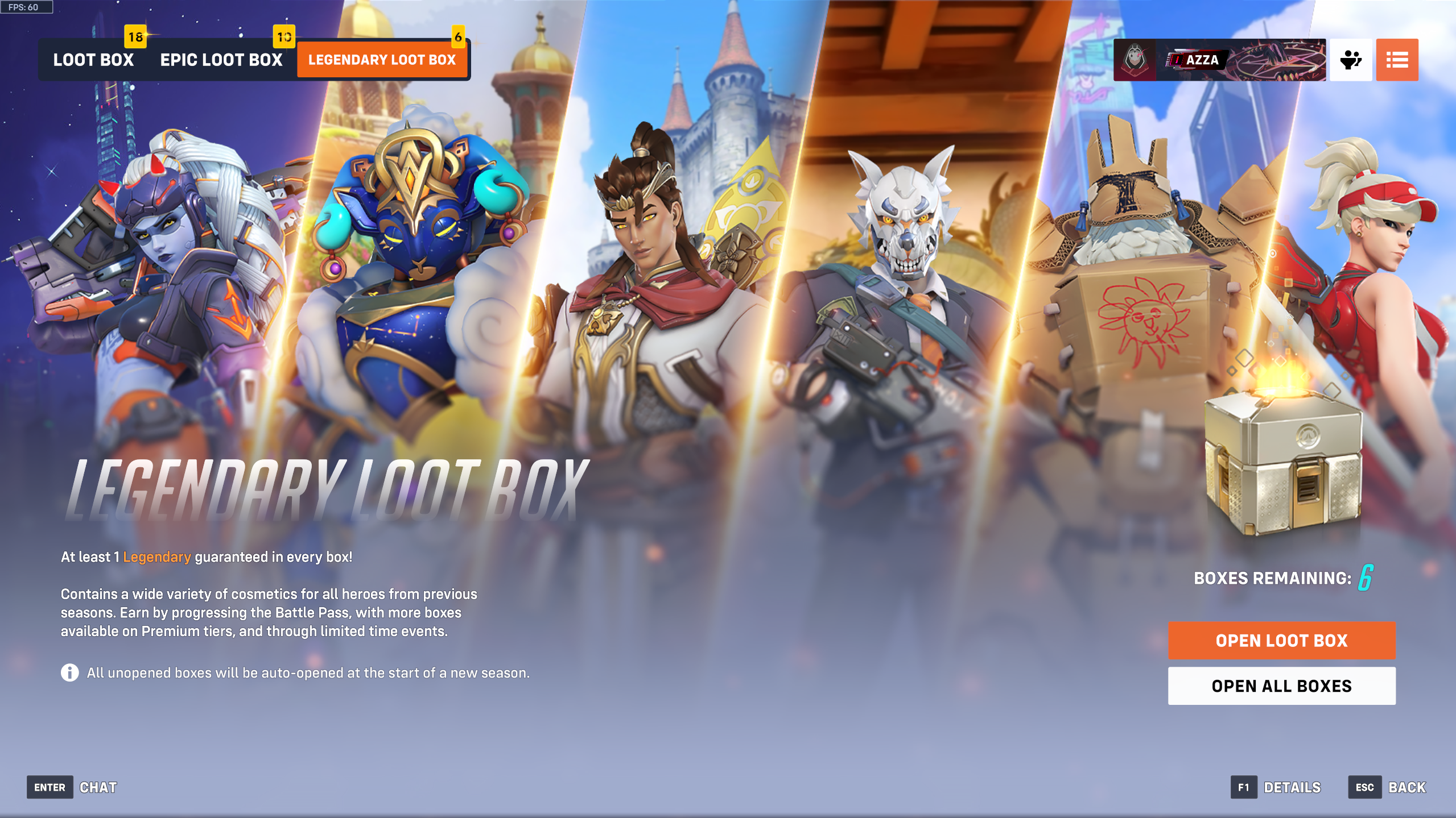 Loot box page