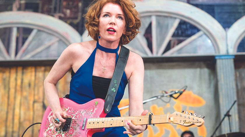 Sue Foley performs during 2023 New Orleans Jazz &amp; Heritage Festival at Fair Grounds Race Course on May 05, 2023 in New Orleans, Louisiana. 