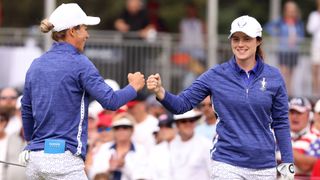 Mel Reid and Leona Maguire 2021 Solheim Cup