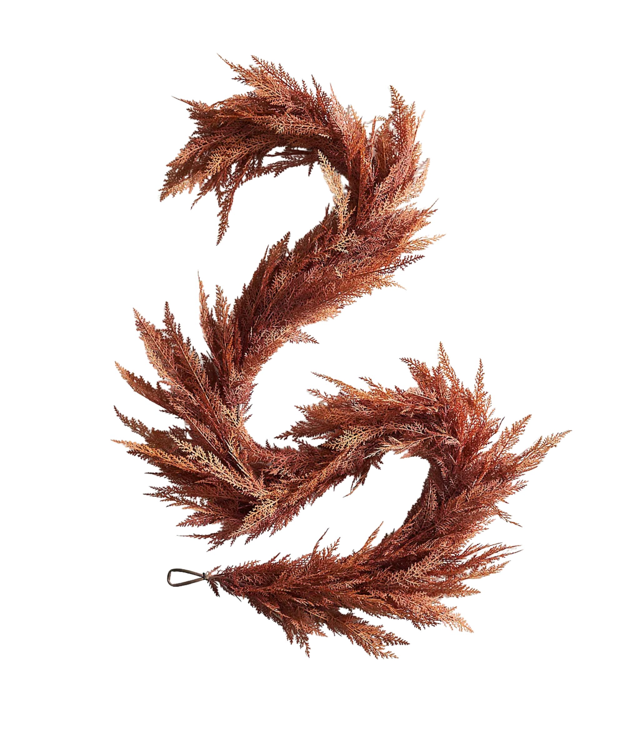 Faux Autumn Cedar Garland