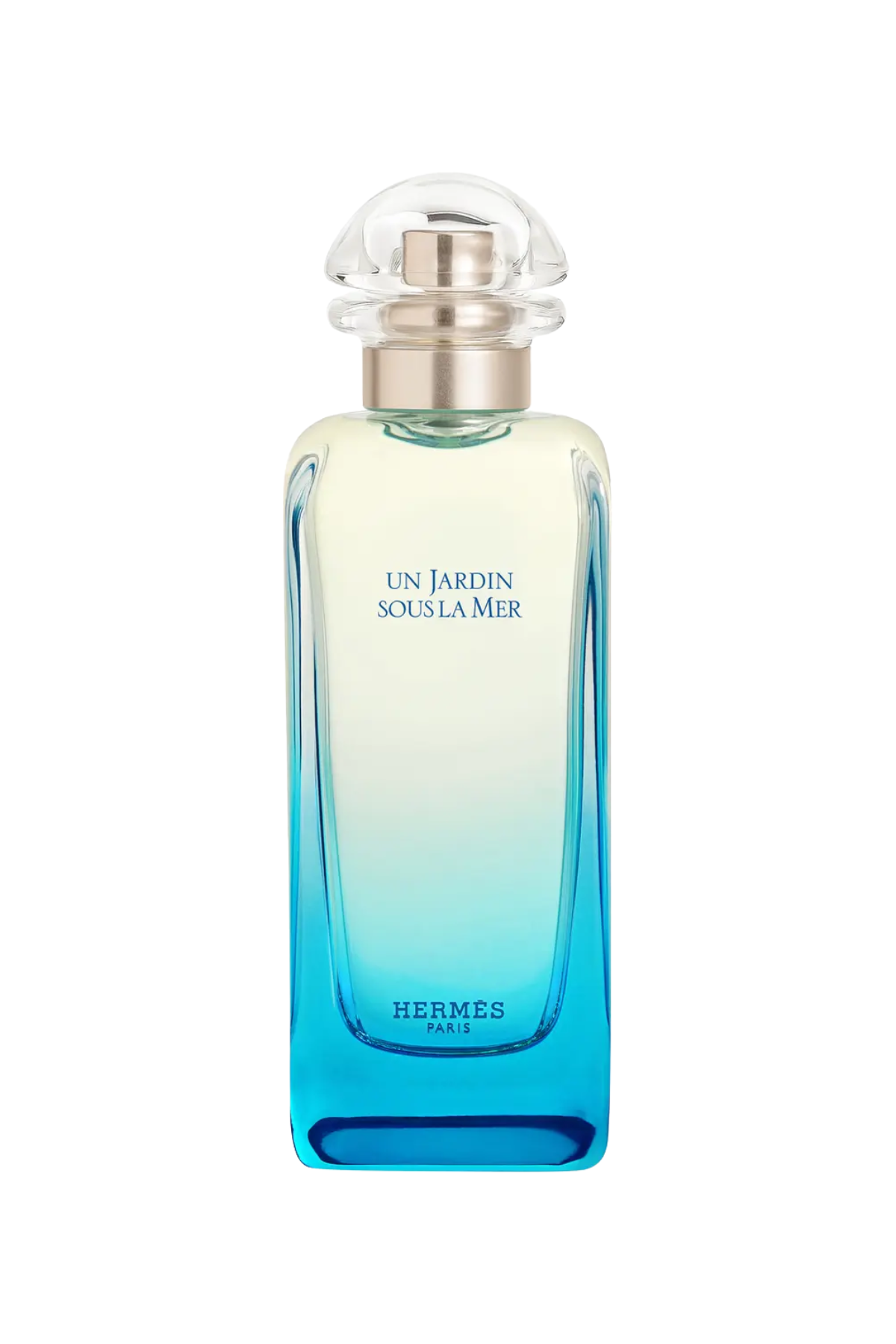 A bottle of Un Jardin Sous La Mer fragrance.