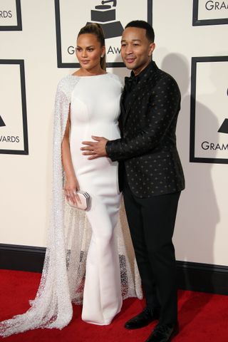 Chrissy Teigen & John Legend At The Grammys 2016