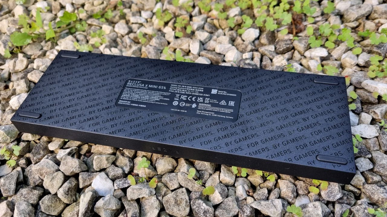 The rear of the Razer Reclusa X Mini 65%