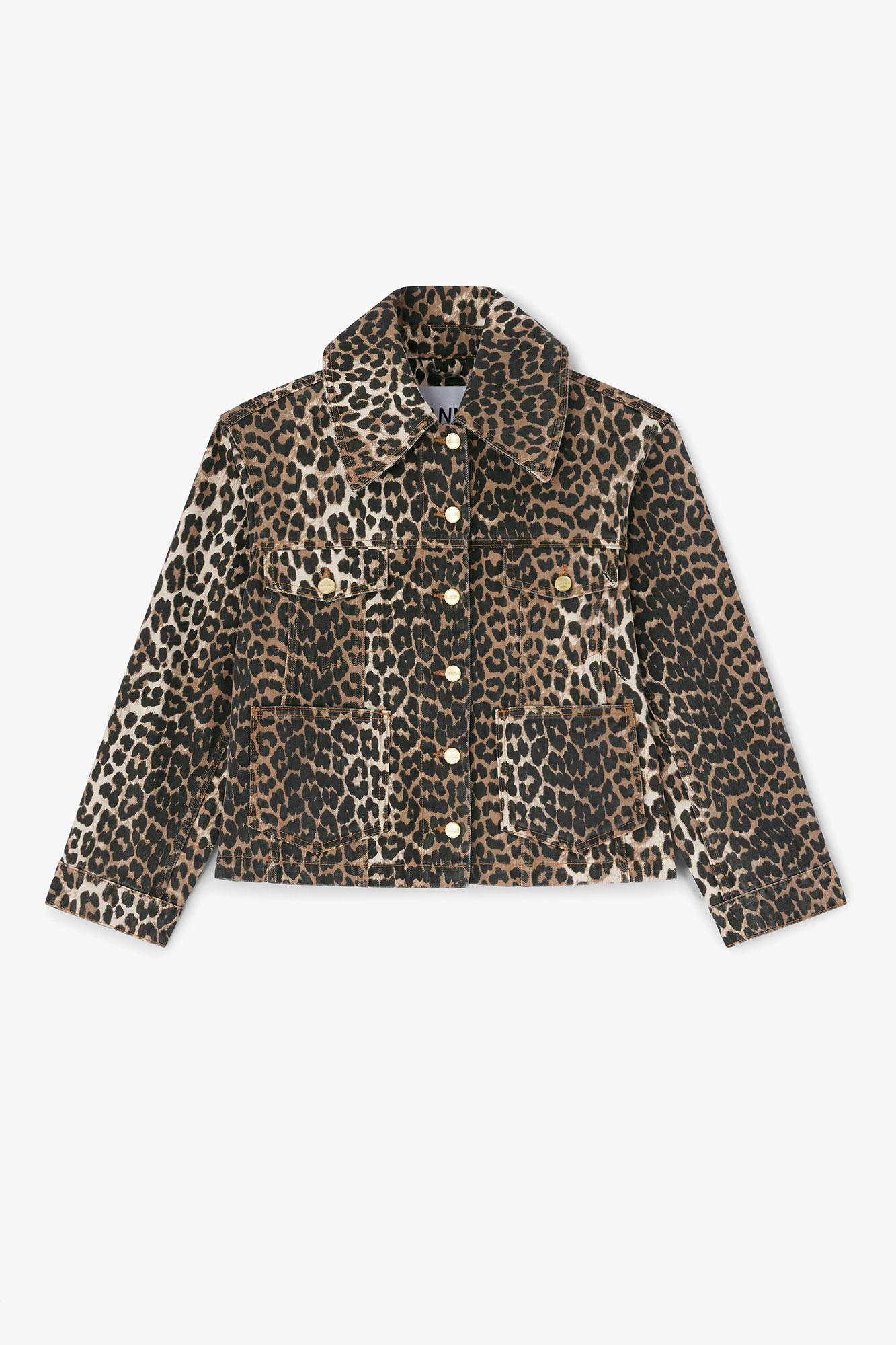 Leopard Denim Jacket